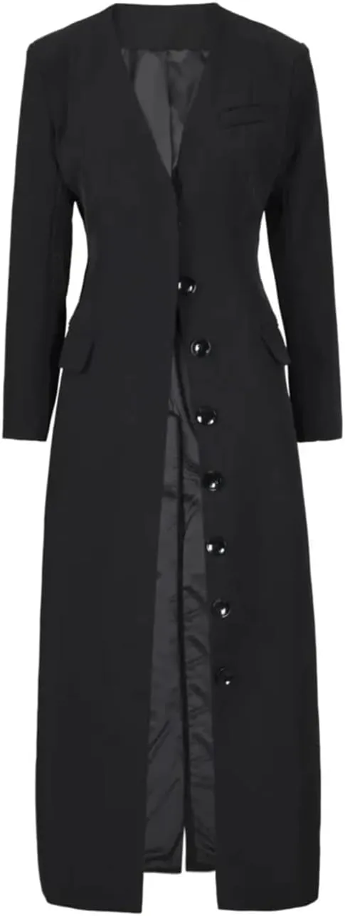 Fulbant WomenS 2025 Summer Long V-Neck Belted Trench Coat Sexy Sheer Y2k Oversized Duster Jacket