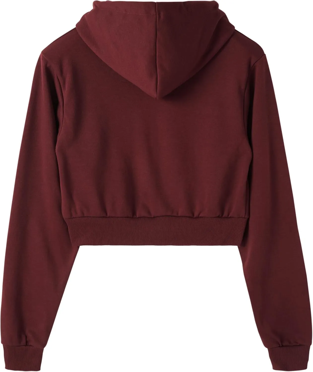 GIVON Womens Cropped Zip Up Hoodie Lightweight Slim Fit Long Sleeve Hooded Sweatshirts Crop Tops