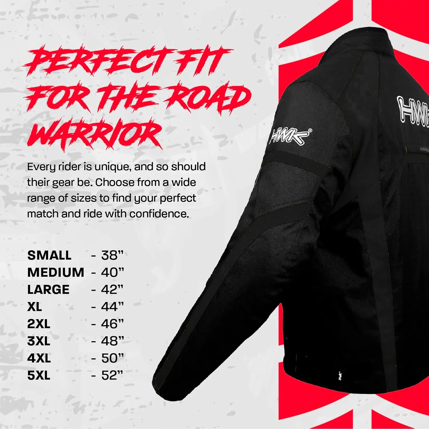 HWK Motorcycle Jacket Men's Riding Textile Racing Motorbike Hi-Vis Biker CE Armored Water Resistant Jackets