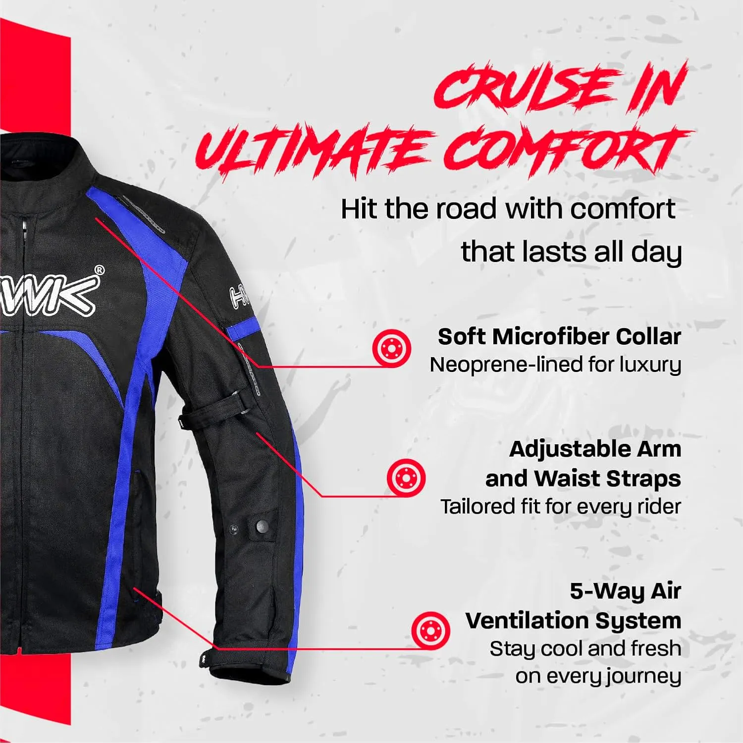 HWK Motorcycle Jacket Men's Riding Textile Racing Motorbike Hi-Vis Biker CE Armored Water Resistant Jackets