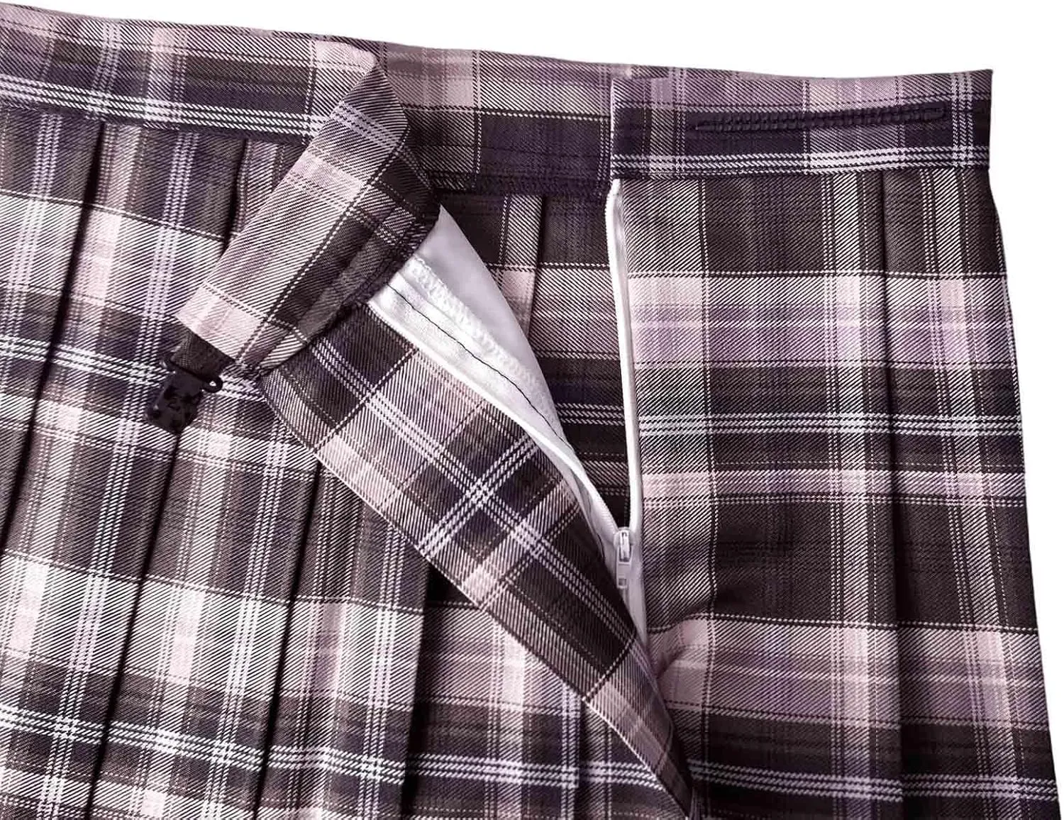 Japanese Pleated Skirt Mini Skirt Women's Summer Plaid Skirt high Waist White Pink Skirt A-Line Uniform Mini Skirt