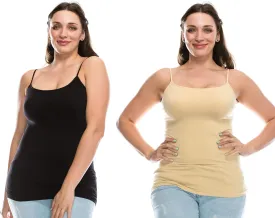 Kurve Plus Size The Excellent Camisole (1XL-3XL) -Made in USA-