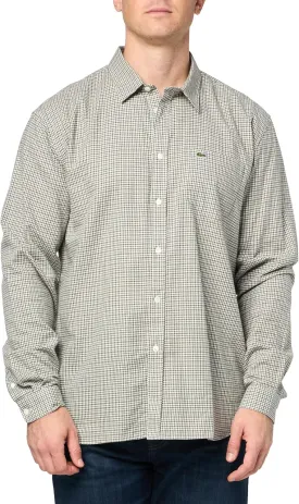 Lacoste Men's Cotton Flannel Checked Shirt