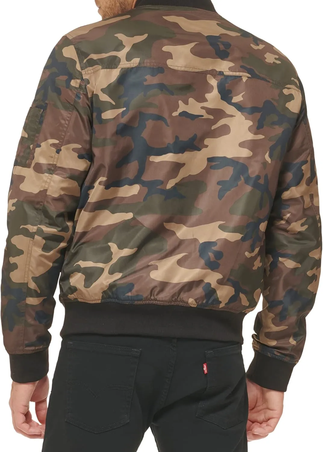 Levi's Men's Flight Satin Unfilled MA-1 Bomber Jacket
