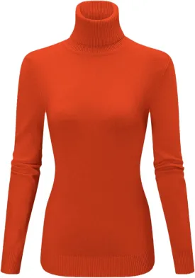 QZH.DUAO EMAOR Women's Fashion Turtleneck Knit Sweater