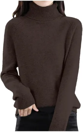 SERYU Cashmere Sweaters for Women Turtleneck Long Sleeve Merino Wool Sweater Women 2025 Spring Soft Sweater Pullover