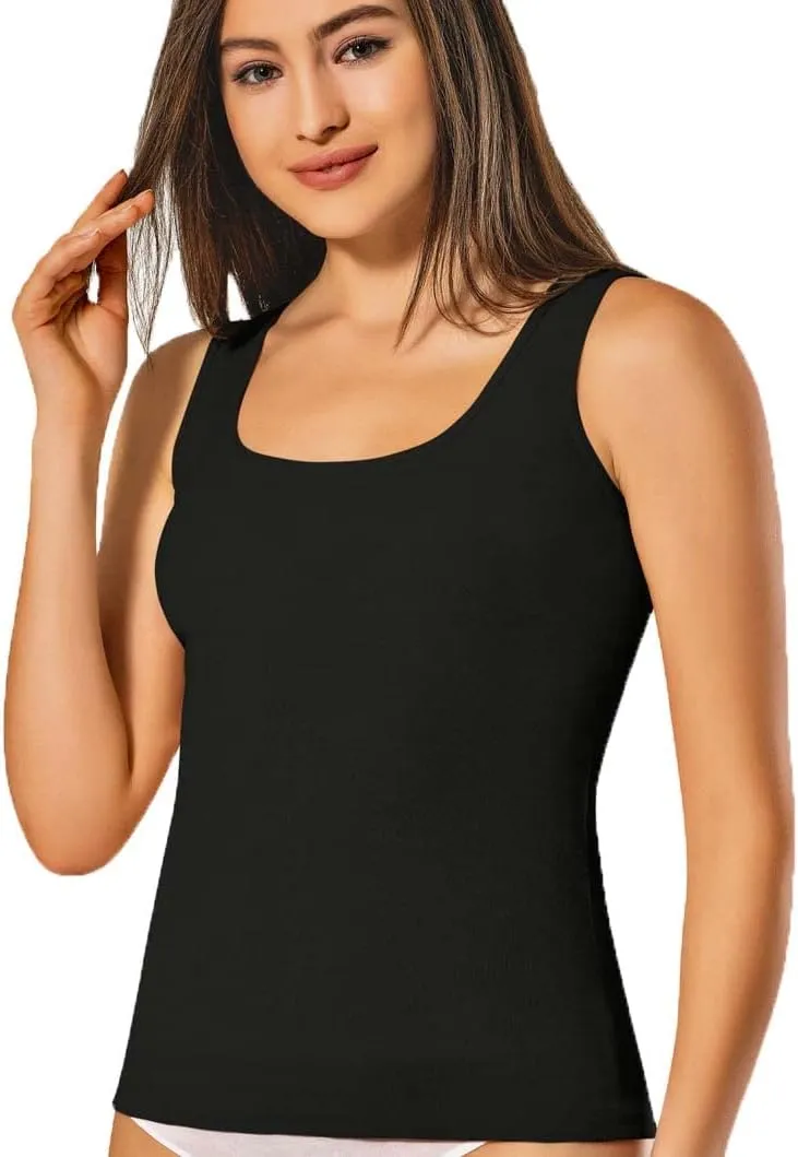VAVONNE Camisole for Women, All Cotton, Airy Soft Comfy Tank Tops Cami Undershirt