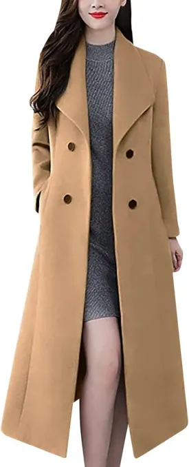 Woolen Jacket Fall And Winter Fashion Long Coat Fall Wool Peacoat Shawl Collar Trench Hooded Jacket for