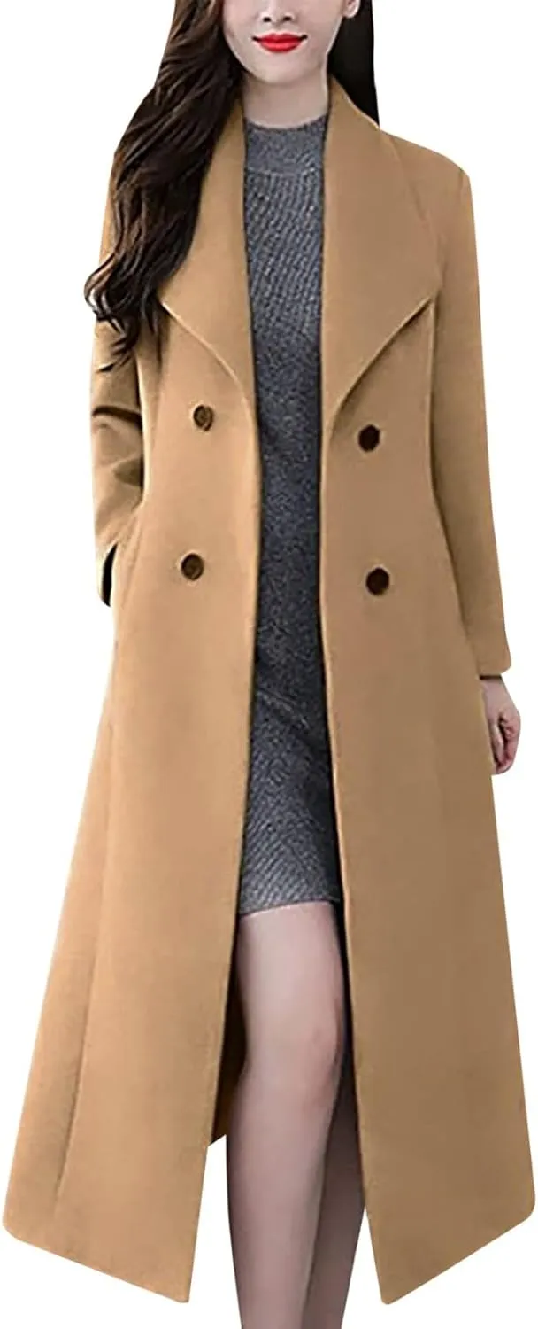 Woolen Jacket Fall And Winter Fashion Long Coat Fall Wool Peacoat Shawl Collar Trench Hooded Jacket for